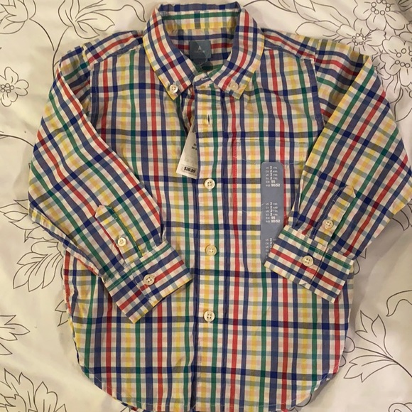 NWT Baby Gap plaid shirt. Size 2/2T - Picture 1 of 4